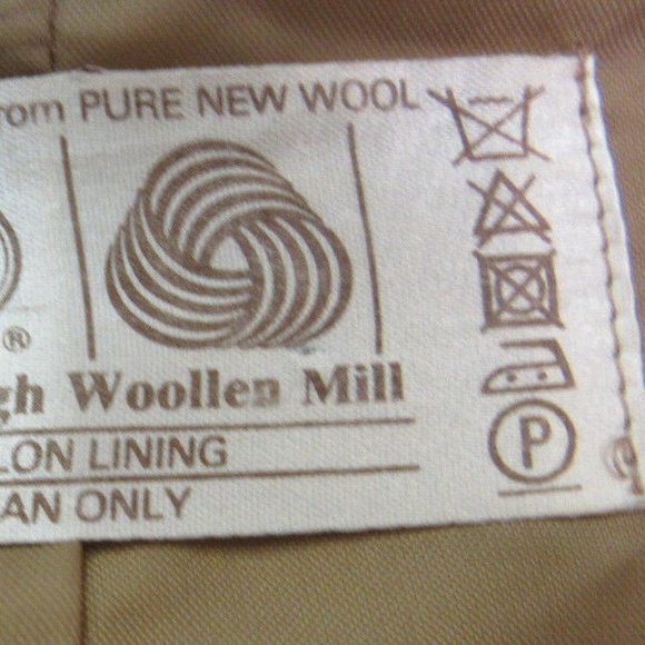 Brown Wool Jacket, Single Button Blazer, Horse - Picture 10 of 10